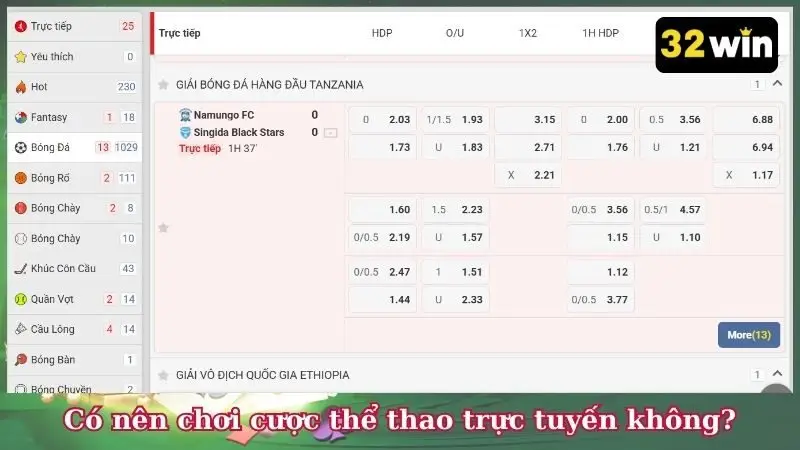 Có nên chơi cược thể thao trực tuyến không?