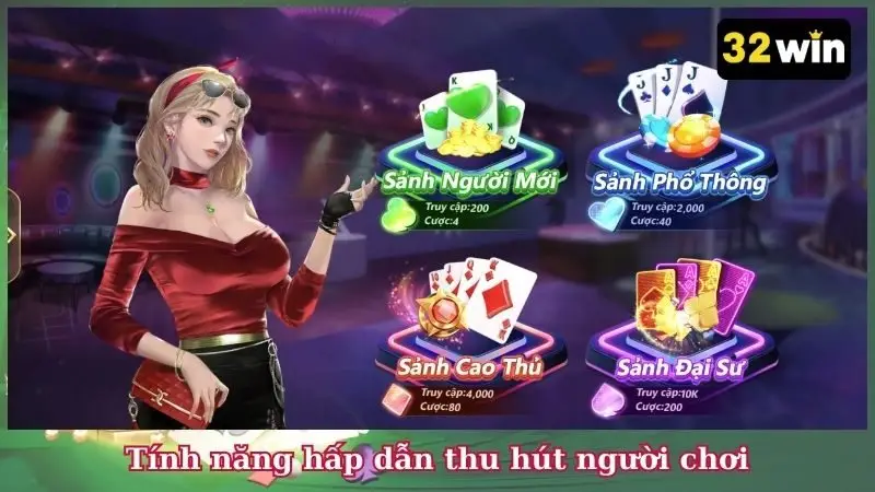 Tính năng hấp dẫn thu hút người chơi