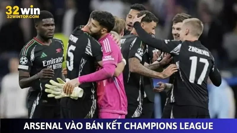 Arsenal giành vé vào bán kết Champions League
