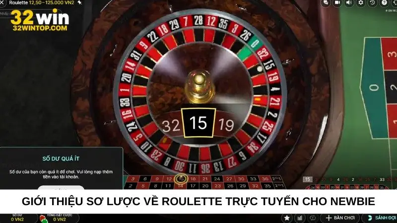 Giới thiệu sơ lược về Roulette trực tuyến cho newbie