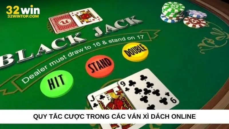 Quy tắc cược trong các ván Xì Dách online