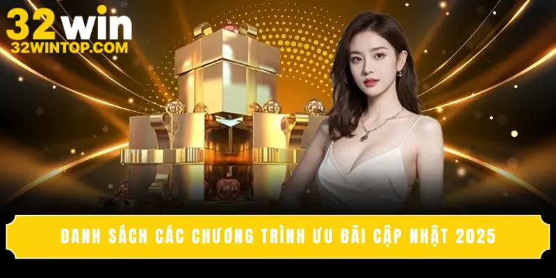 Danh sách các chương trình ưu đãi cập nhật 2025